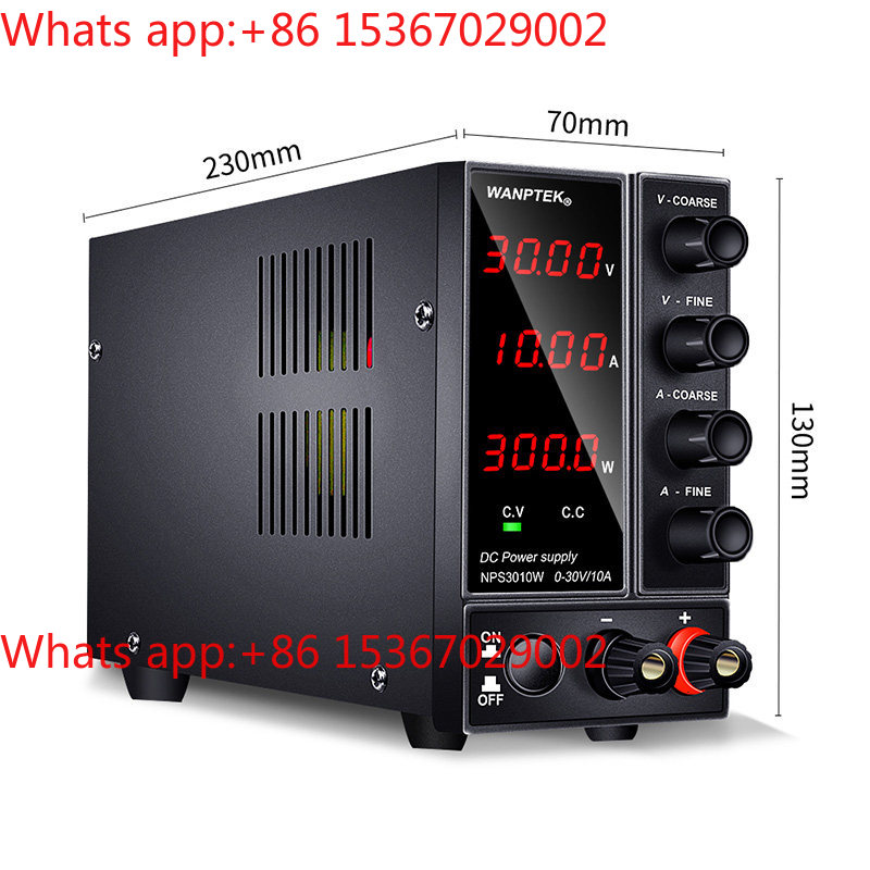 High Precision Dc Power Supply 30V 10A - Fonte de Alimentação DC Ajustável NPS3010W