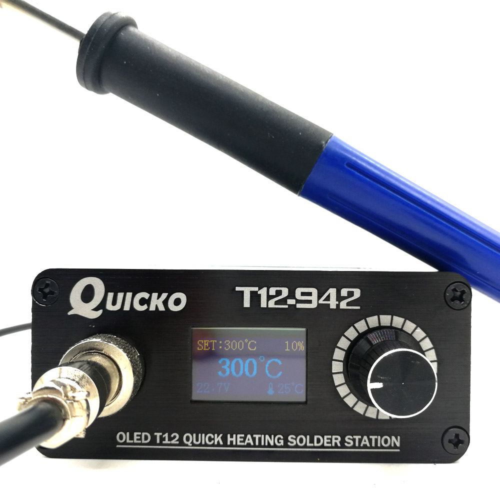 T12 Soldering Station Oled - QUICKO MINI T12 STC OLED Estação