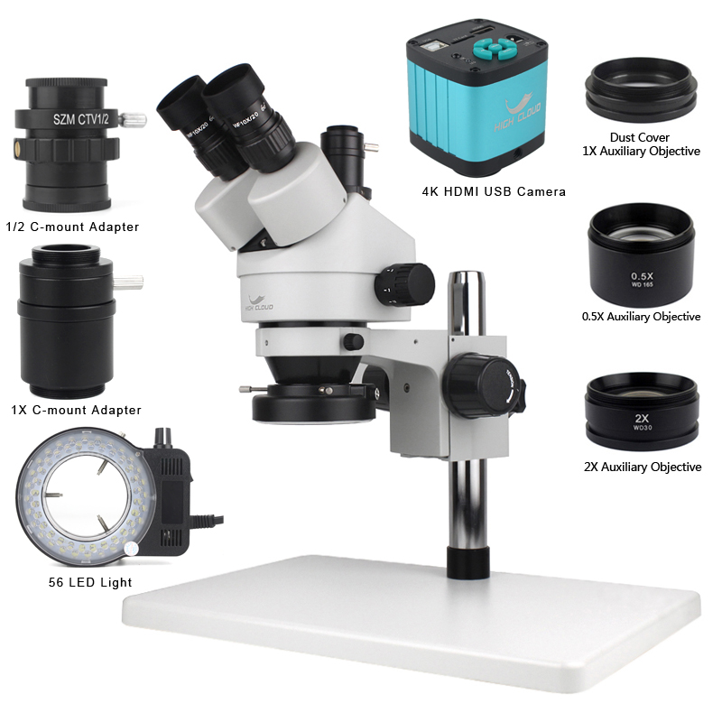 Simul-Focal Industrial Microscope 4K Hdmi - Laboratório de reparo de solda pcb