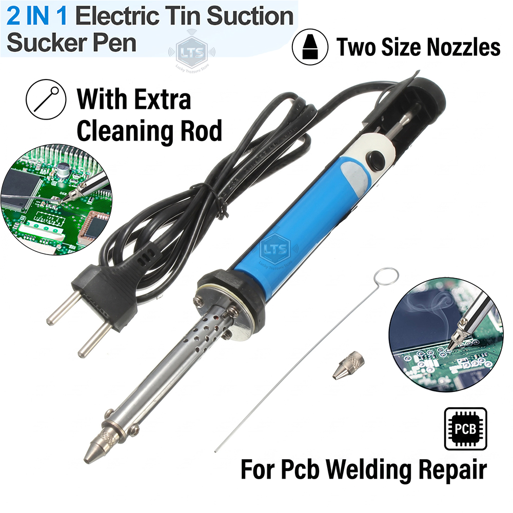 Desoldering Pump Electric Vacuum Station - Caneta Elétrica de Sucção de Estanho