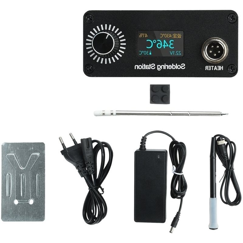 T12 Soldering Station Oled - Estação de Soldagem Digital B03C-T12, Kit