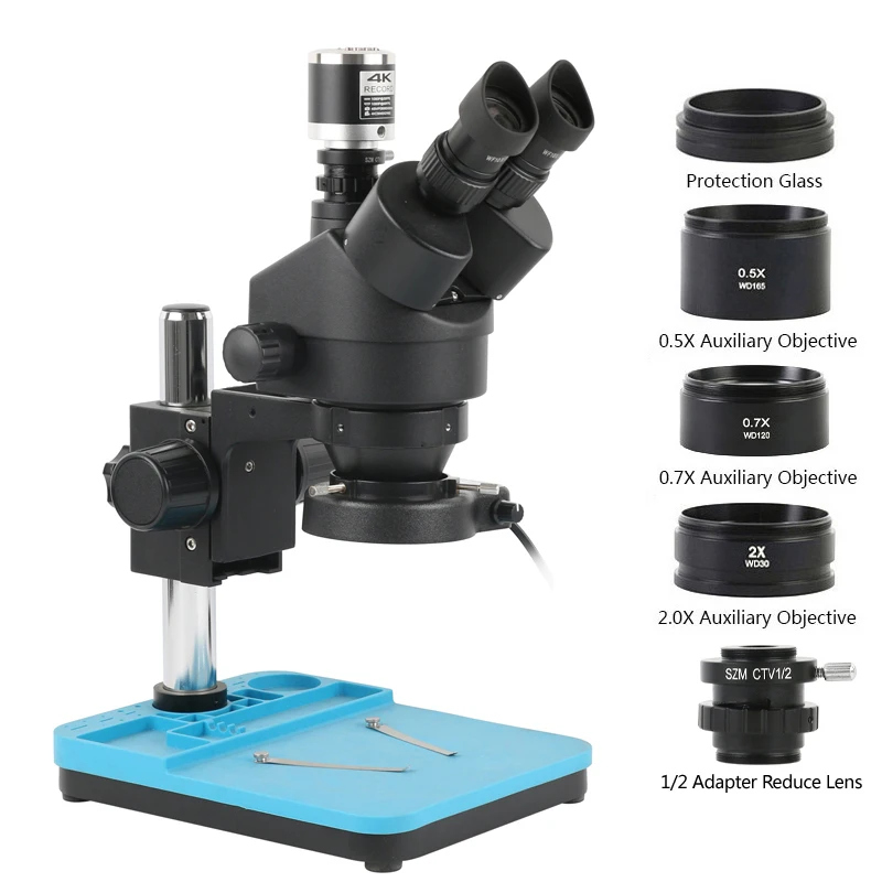 Microscópio estéreo trinocular - Simul-Focal Industrial Microscope 4K Hdmi avaliação e preço