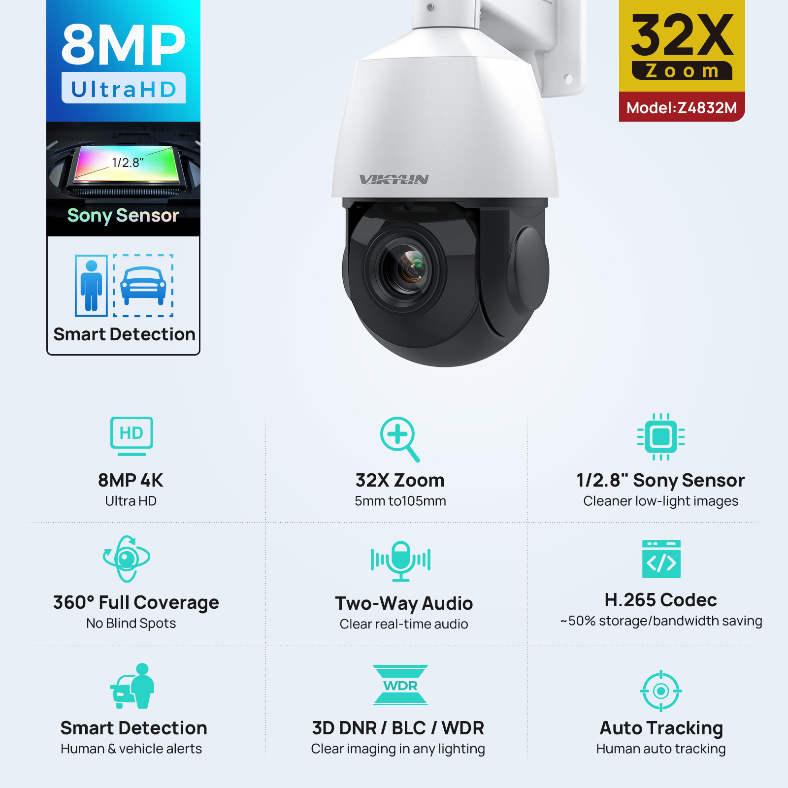 Câmera IP Vikylin 4K 8MP PTZ c - 4K Microscope Camera Sony Sensor avaliação e preço