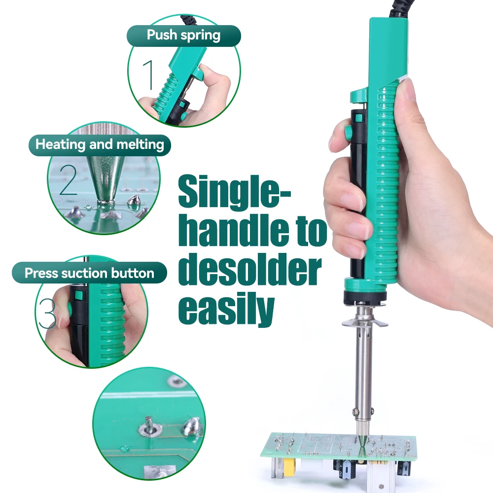 YIHUA-929D-V Tin Sucker, Desol - Desoldering Pump Electric Vacuum Station avaliação e preço