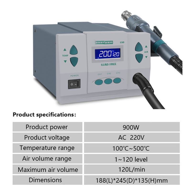 1000W220/110V 861DW HeatGun Es - Hot Air Rework Station 861Dw avaliação e preço