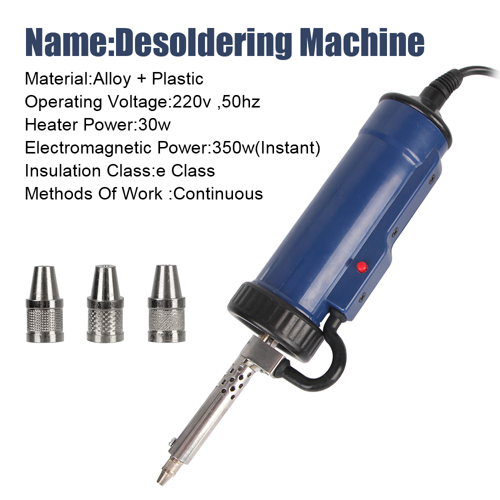 Remova a Bomba com 3 Bico de S - Desoldering Pump Electric Vacuum Station avaliação e preço